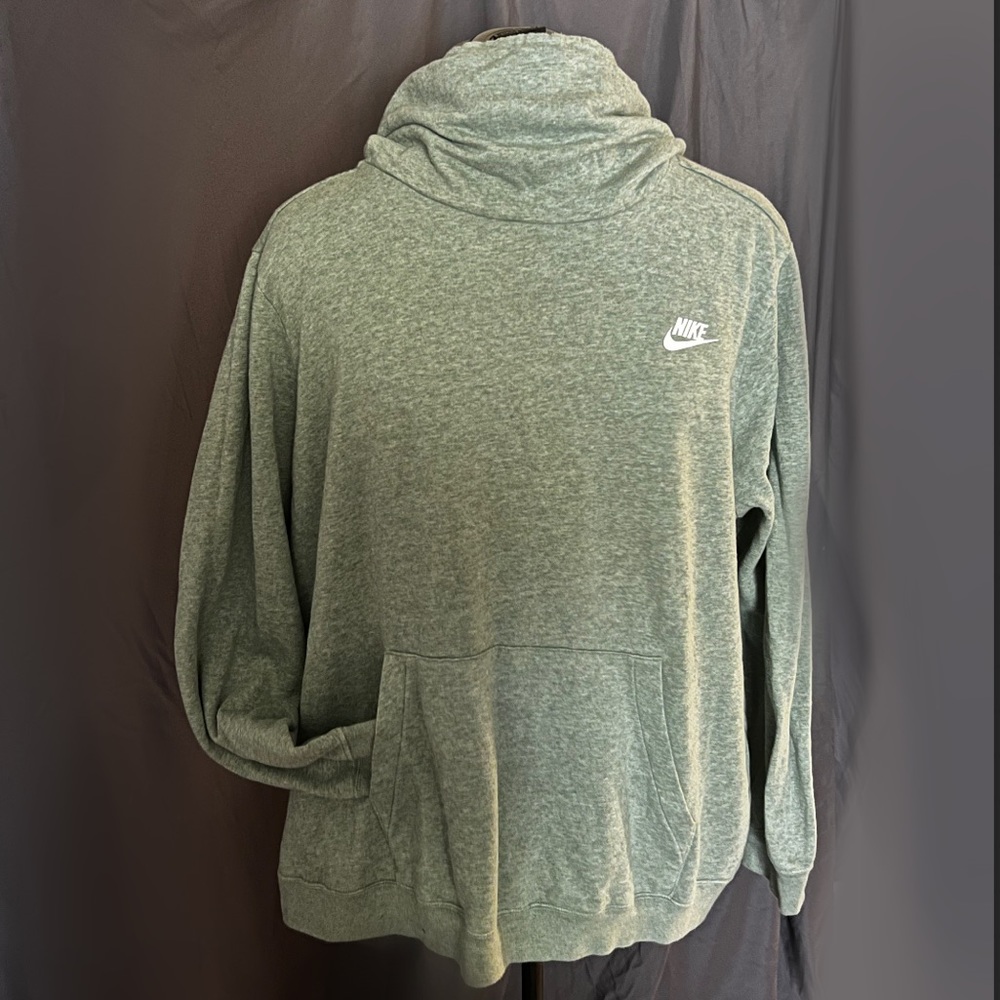 Nike Womens 3X Pale Green Cowl Neck Hoodie